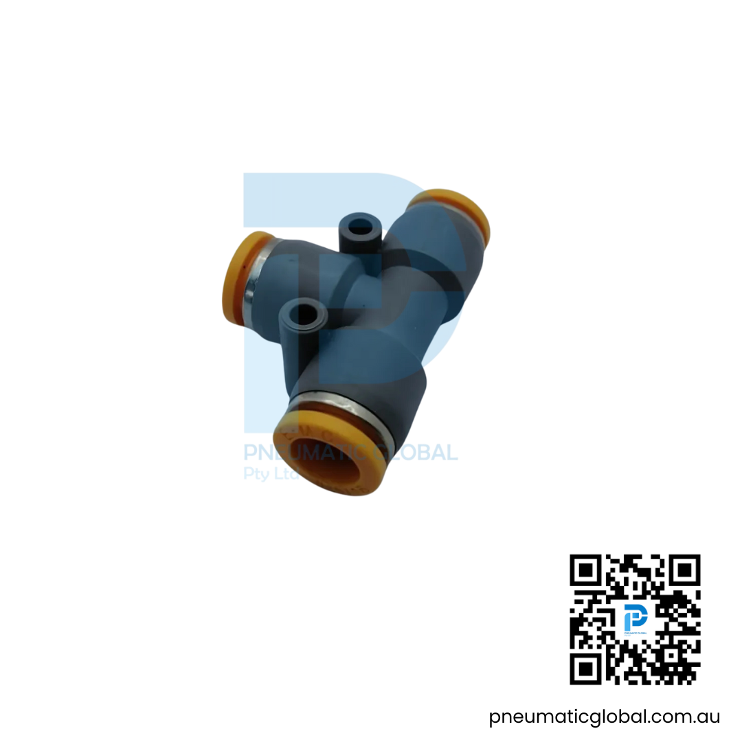 8mm Tube to Tube Fitting PE-08 Union Tee Connector | EMC Model - Image 3