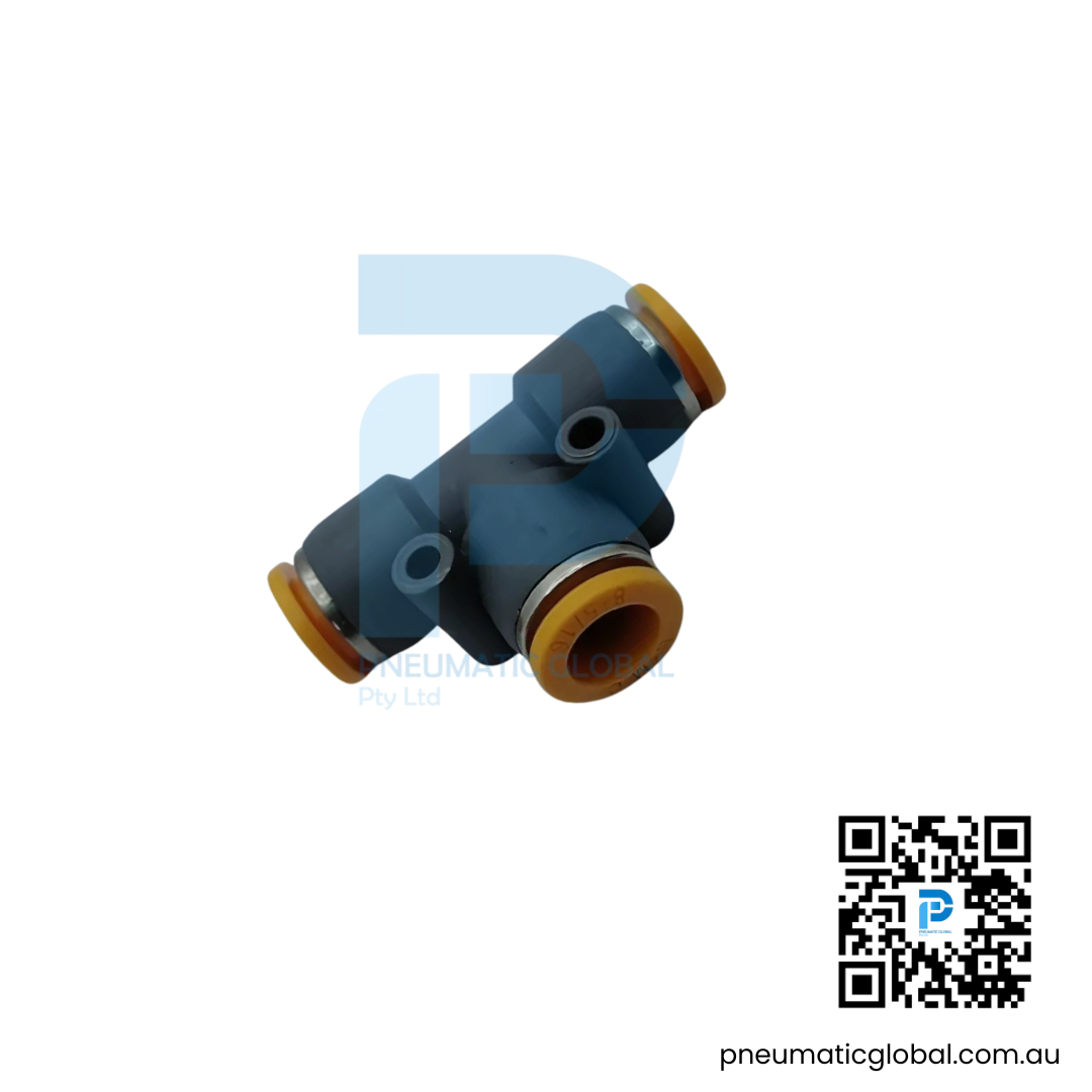 8mm Tube to Tube Fitting PE-08 Union Tee Connector | EMC Model - Image 2