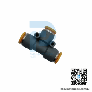 8mm Tube to Tube Fitting PE-08 Union Tee Connector EMC Model pneumaticglobal.com.au