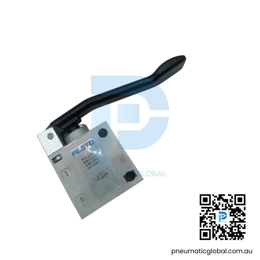 TH-3-1/4-B Finger lever valve FESTO Model Pneumaticglobal.com.au