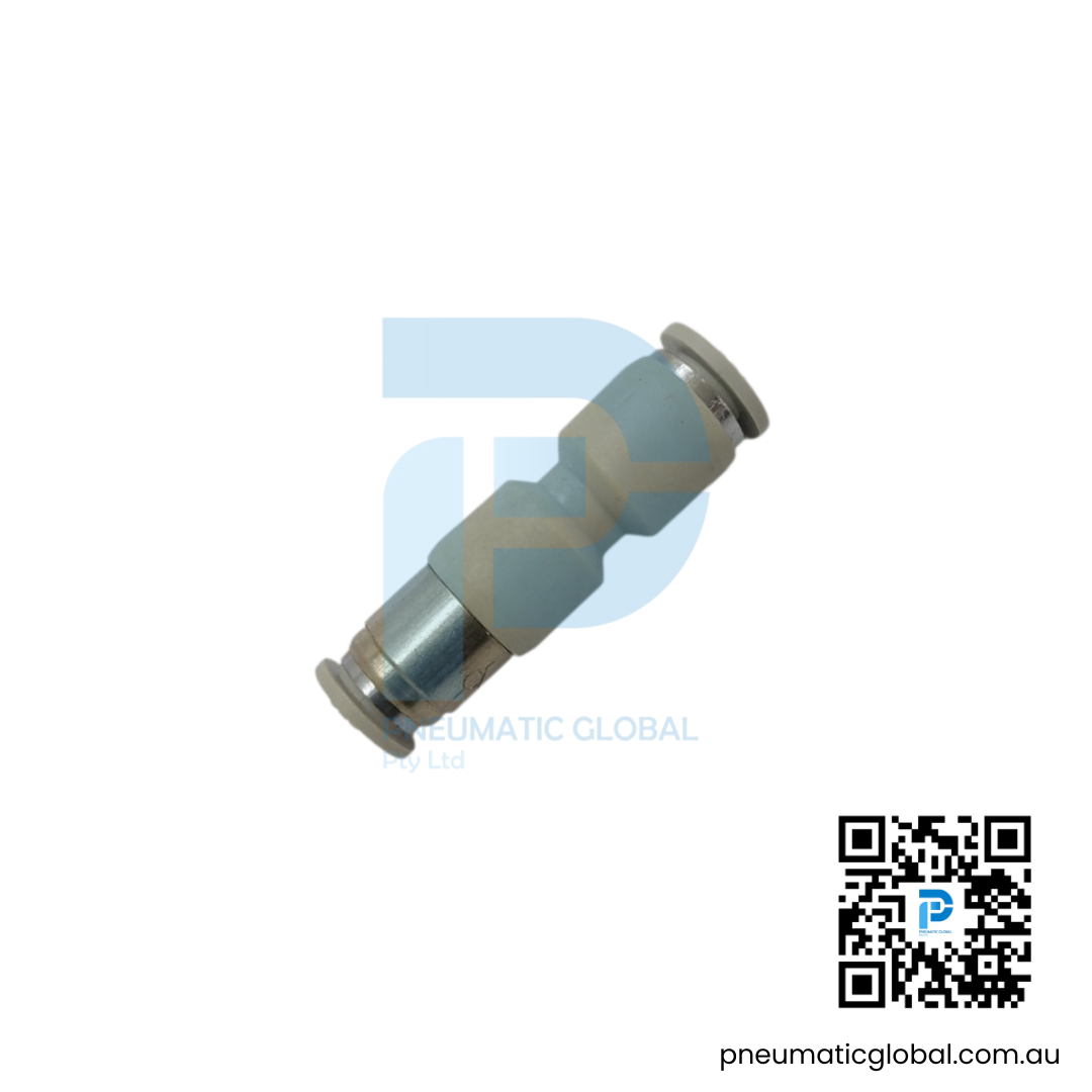 Self-Sealing Non-Return White Connector APCVU-08 Pneumaticglobal.com.au