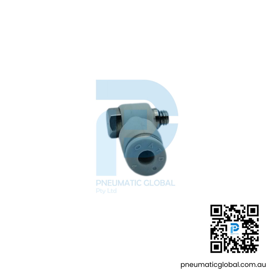 Universal Male Elbow Speed Controller APH04-M5 White Fitting - Image 3