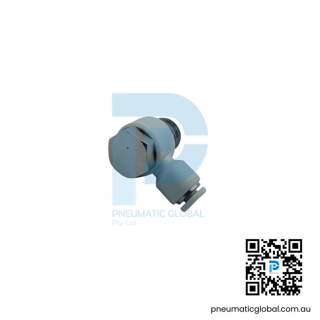 Universal Male Elbow Speed Controller APH04-02 White Fitting - Image 2