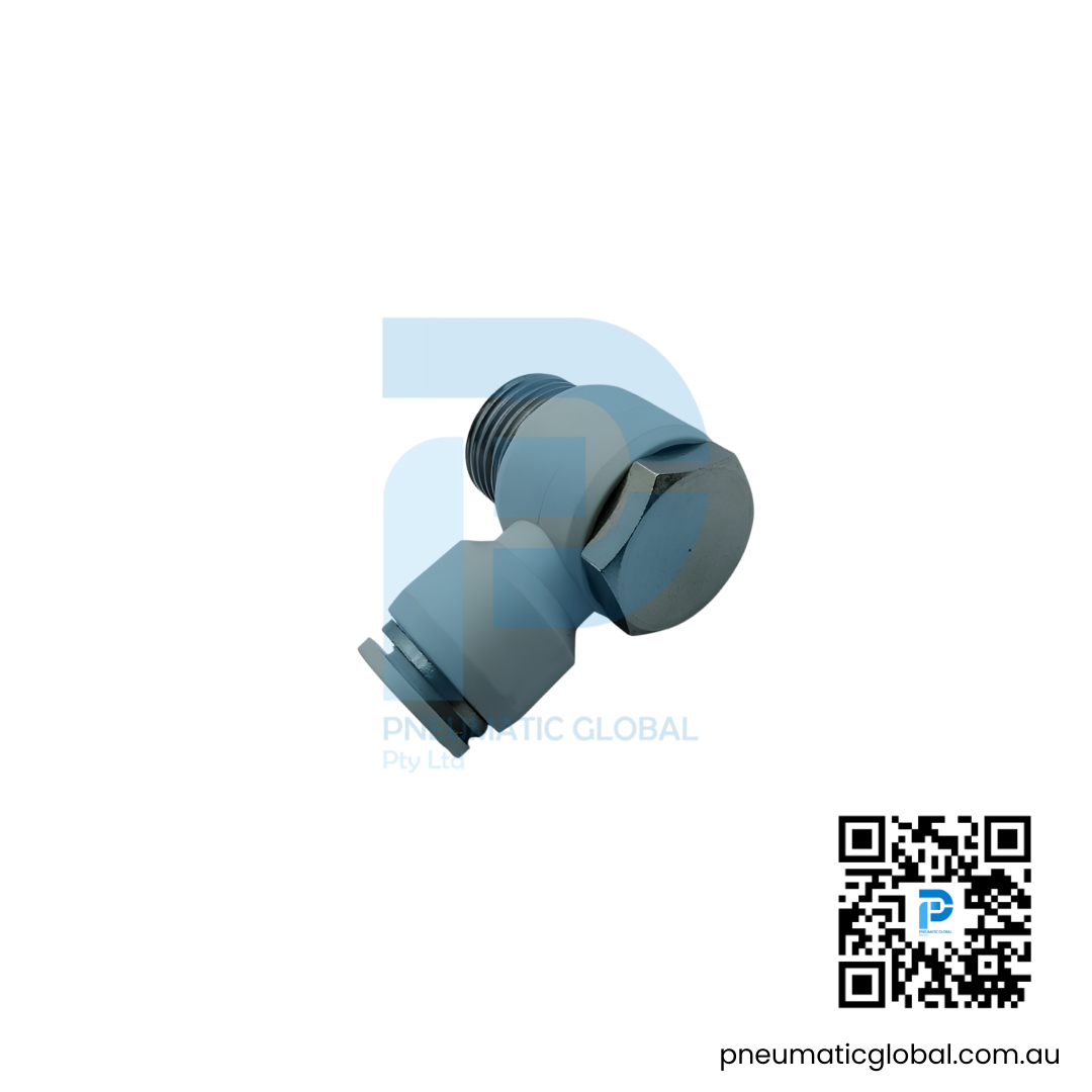 Universal Male Elbow Speed Controller APH10-04 White Fitting - Image 3