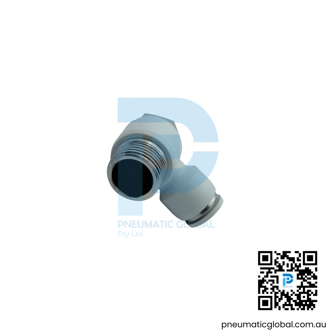 Universal Male Elbow Speed Controller APH10-04 White Fitting - Image 2