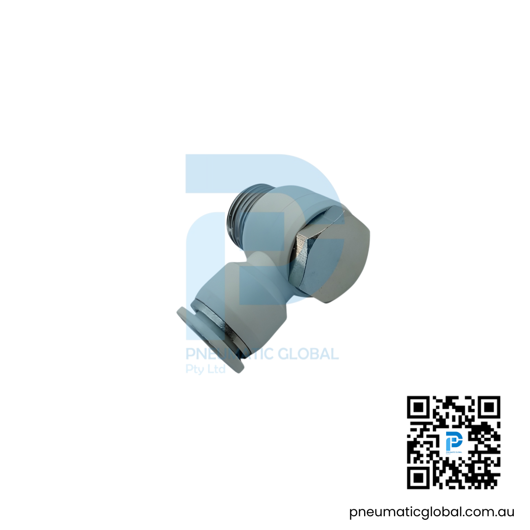 Universal Male Elbow Speed Controller APH12-04 White Fitting - Image 3