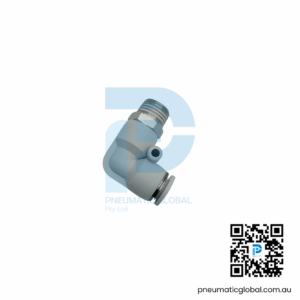 Male Elbow L-Type Two-Pass Push-In Connector PL08-02 Pneumaticglobal.com.au