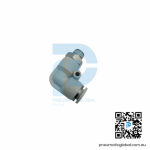Male Elbow L-Type Two-Pass Push-In Connector PL08-01 Pneumaticglobal.com.au
