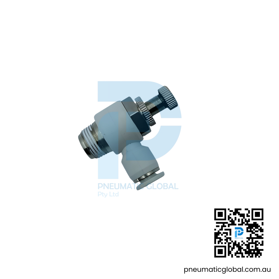 Push-In White Speed Controller SL08-03 Pneumaticglobal.com.au