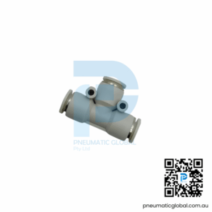 Push-In Tee Connector PE-08 White Fitting