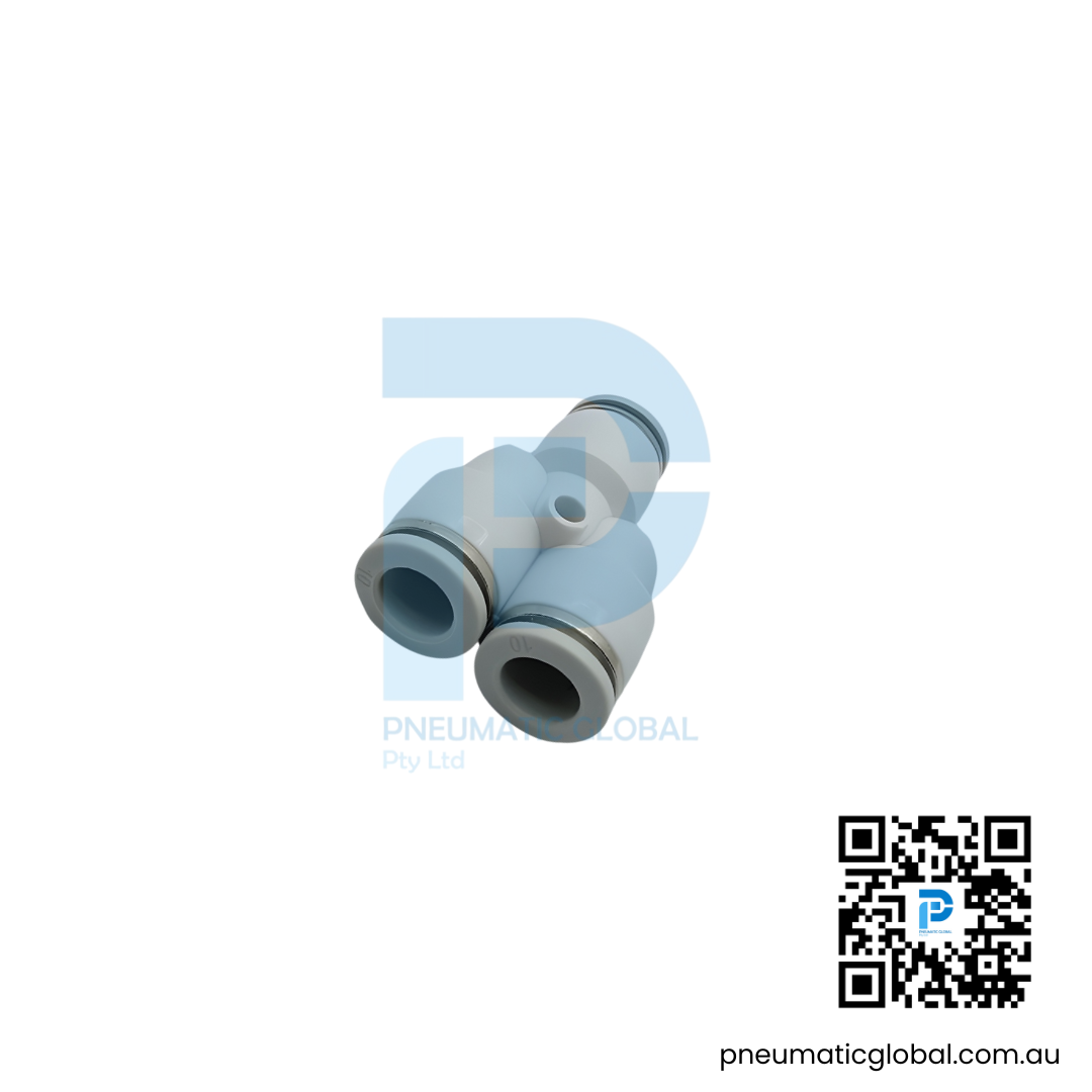 Push-In Y Connector PY-10 White Fitting - Image 2
