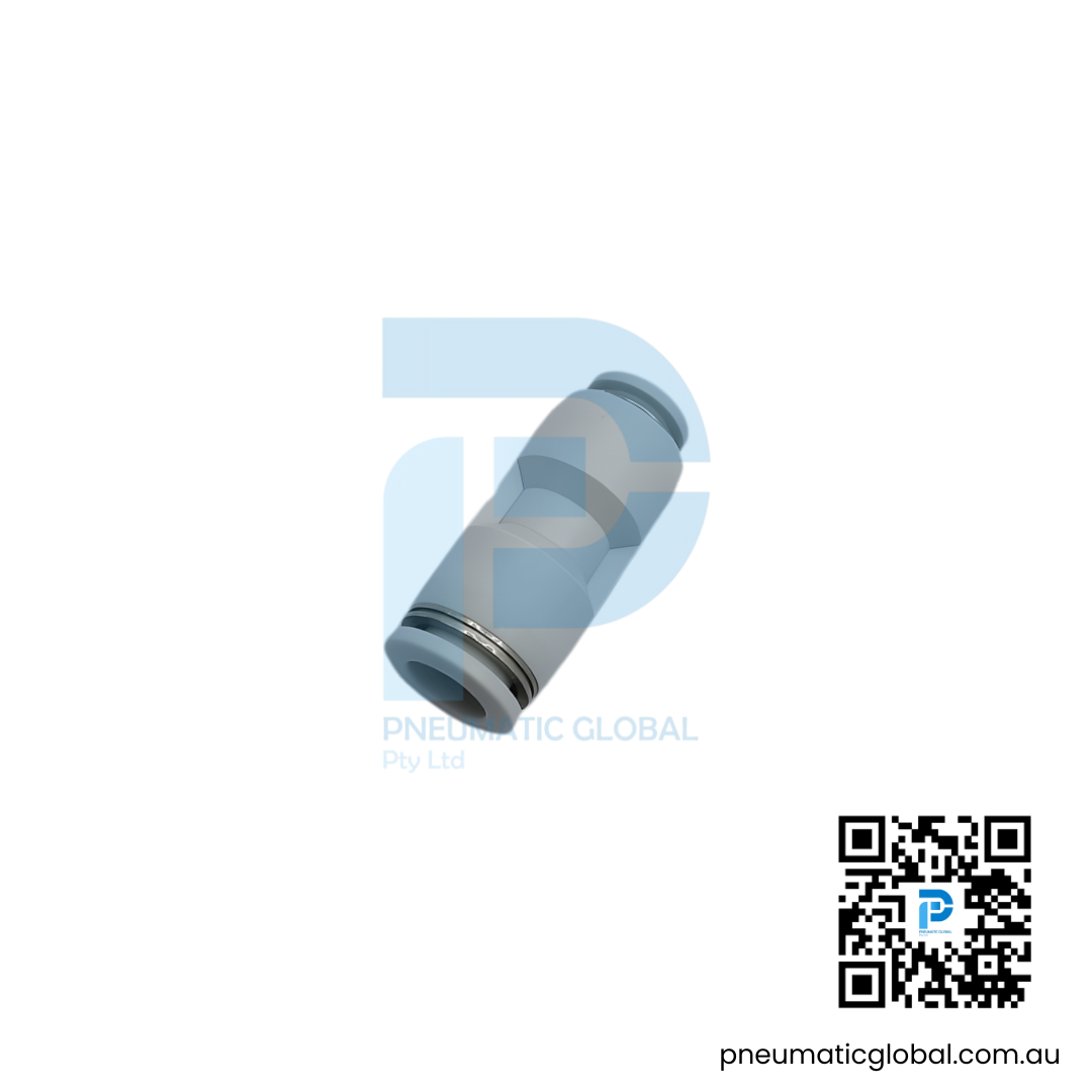Straight Reducer Push-To- White Connect PG10-08 Pneumaticglobal.com.au