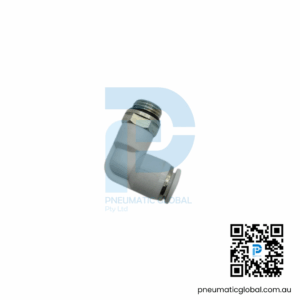 Push-In Male Elbow White Connector PL08-G02 Pneumaticglobal.com.au