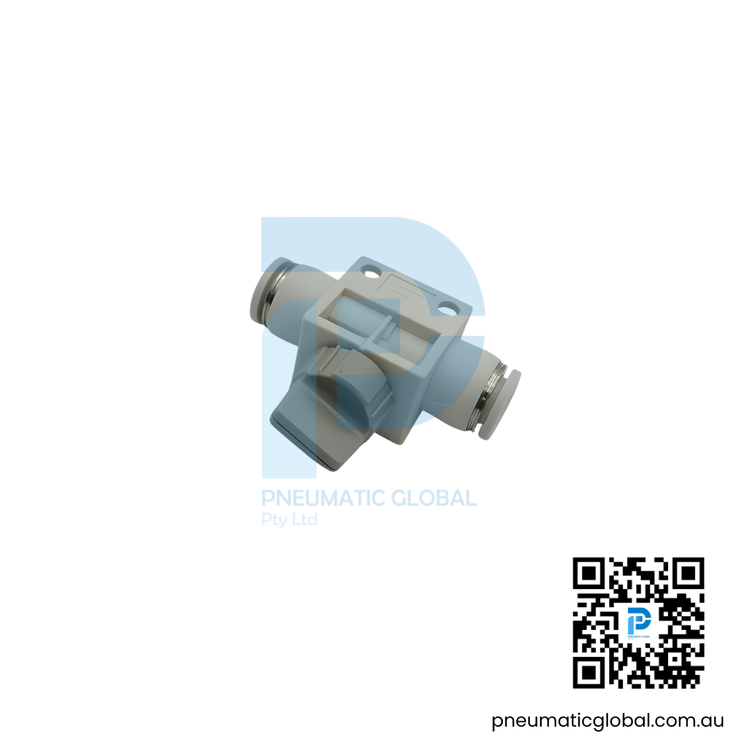 Hand Valve Push-In Connector HVFF08-08 White Fitting - Image 4