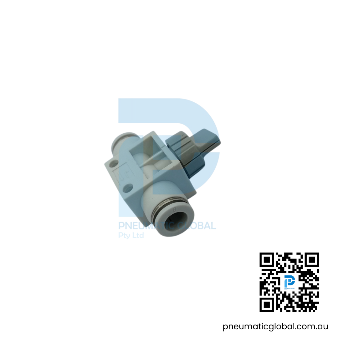 Hand Valve Push-In Connector HVFF08-08 White Fitting - Image 3