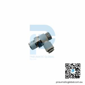 Flow Control Valve AS2201F-02-4SA White Fitting Pneumaticglobal.com.au