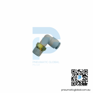 Male Elbow Connector KQ2L06-02AS White Fitting SMC Model Pneumaticglobal.com.au
