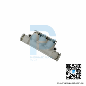 Reducer Triple Branch Union Connector PK06 White Fitting Pneumaticglobal.com.au