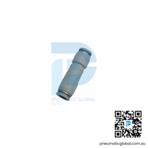 Straight Self-Sealing Non-Return Connector AKH-06 White Fitting Pneumaticglobal.com.au